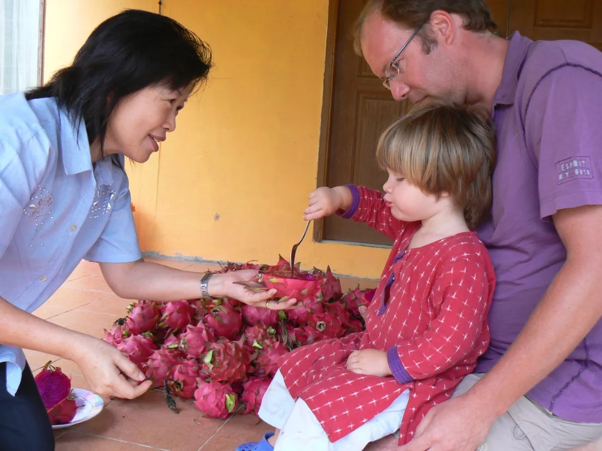 Maleisie Everland Ecofarm fruit kinderen locals familiereis